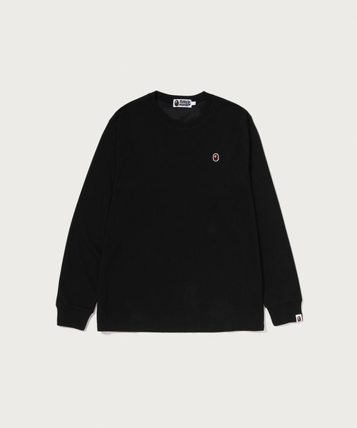 A BATHING APE(アベイシングエイプ)の「ONE POINT LS TEE(Tシャツ/カットソー・メンズ・ホワイト/ブラック/グレー/イエロー/ブルー・MEDIUM/SMALL/X-LARGE/XX-LARGE/LARGE)」の2枚目の写真