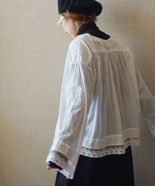 JOURNAL STANDARD LUXE(ジャーナルスタンダード ラックス)の「コットンローン レースブラウス(シャツ/ブラウス・レディース・ホワイト/ブラック・FREE)」の14枚目の写真