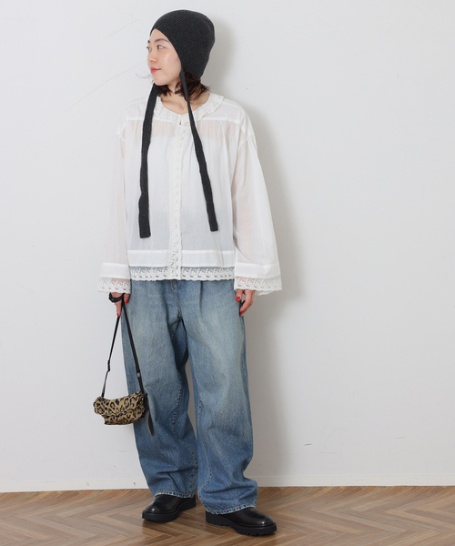 JOURNAL STANDARD LUXE(ジャーナルスタンダード ラックス)の「コットンローン レースブラウス(シャツ/ブラウス・レディース・ホワイト/ブラック・FREE)」の15枚目の写真