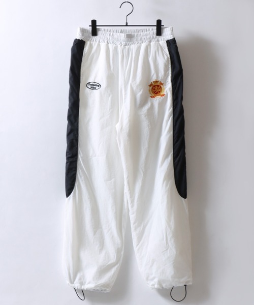 SITRY（シトリー）の「Nylon Track Pants/ブロークコア ナイロンパンツ トラックパンツ ゲームパンツ セットアップ対応（その他パンツ・メンズ・ブラック/グリーン/ホワイト・L/M）」の4枚目の写真