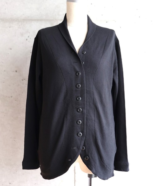 etre relie(エトレリー)の「接結ジャケット(Tシャツ/カットソー・レディース・ライトグレー/ブラック/ダークネイビー/カーキ/ダークベージュ/チャコールグレー・MEDIUM)」の2枚目の写真