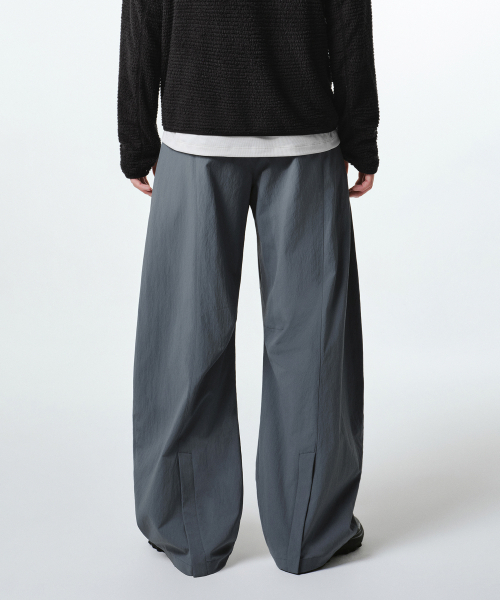 MUSINSA STANDARD（ムシンサスタンダード）の「[シティレジャー] ベルト付きカーブパンツ [ブルーグレー]（その他パンツ・メンズ・その他・38/36/34/32/30/31/33/28/29）」の3枚目の写真
