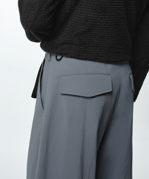 MUSINSA STANDARD（ムシンサスタンダード）の「[シティレジャー] ベルト付きカーブパンツ [ブルーグレー]（その他パンツ・メンズ・その他・38/36/34/32/30/31/33/28/29）」の7枚目の写真