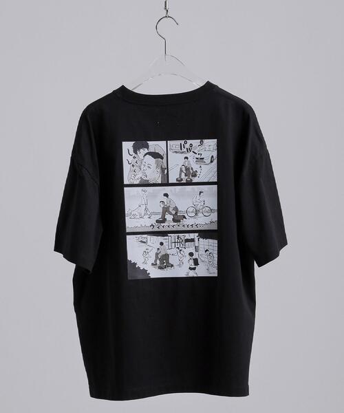 tk.TAKEO KIKUCHI(ティーケータケオキクチ)の「【エバース×tk.TAKEO KIKUCHI】コラボレーションTシャツ SCENE1(Tシャツ/カットソー・メンズ・ホワイト/ブラック・02/03)」の2枚目の写真