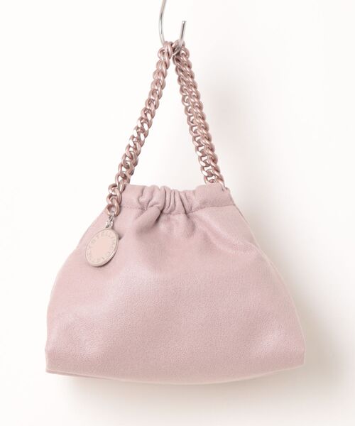 STELLA McCARTNEY(ステラマッカートニー)の「Falabella Mini Drawstring Bag / ファラベラ ミニ ドローストリング バッグ(ショルダーバッグ・レディース・ピンク系その他・ONE SIZE)」の1枚目の写真