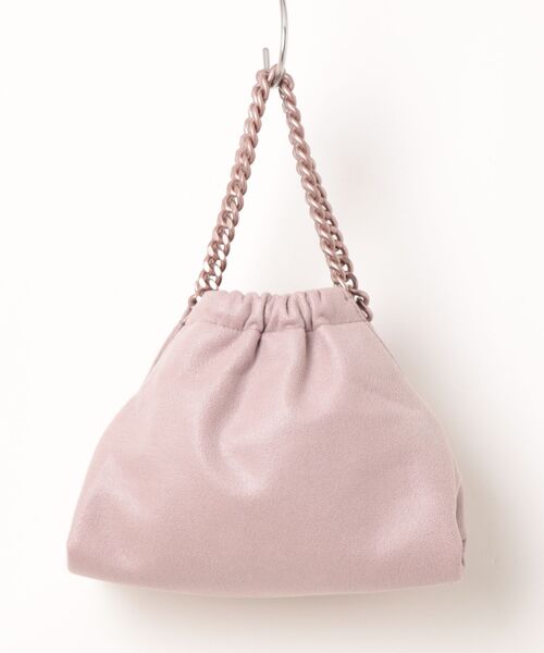 STELLA McCARTNEY(ステラマッカートニー)の「Falabella Mini Drawstring Bag / ファラベラ ミニ ドローストリング バッグ(ショルダーバッグ・レディース・ピンク系その他・ONE SIZE)」の2枚目の写真
