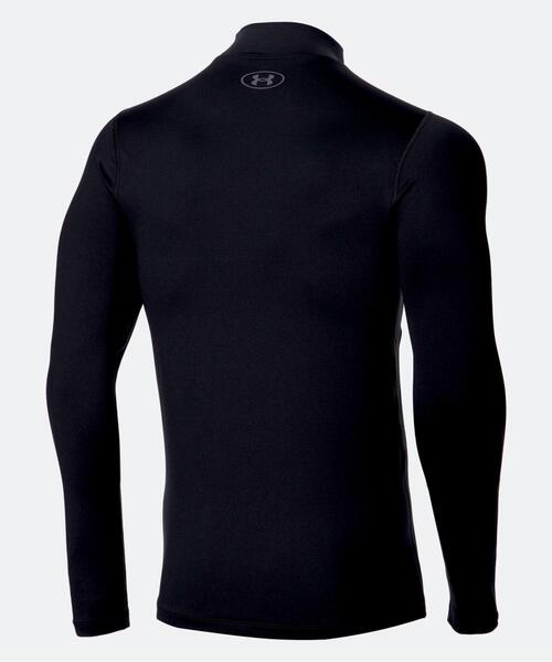 UNDER ARMOUR(アンダーアーマー)の「UAコールドギアアーマー フィッティド ロングスリーブ モックネック シャツ (トレーニング/メンズ)(Tシャツ/カットソー・メンズ・ブラック・M/3XL/XL/L/S/2XL)」の2枚目の写真