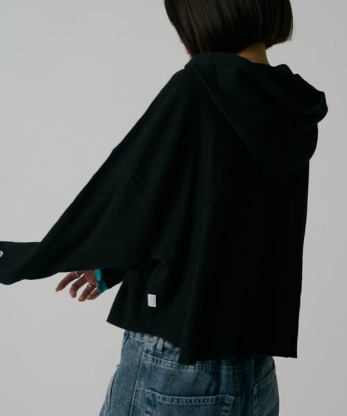 goocy(グーシー)の「【DISCUS】ワッフルヘンリーフーディ(Tシャツ/カットソー・レディース・ホワイト/パープル/ブラック・MEDIUM/LARGE)」の11枚目の写真