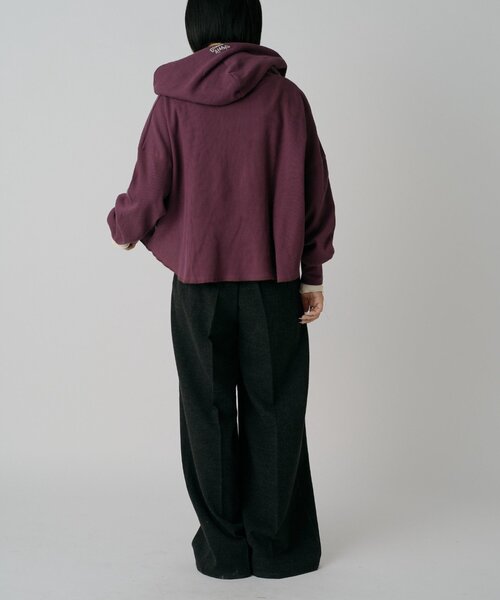 goocy(グーシー)の「【DISCUS】ワッフルヘンリーフーディ(Tシャツ/カットソー・レディース・ホワイト/パープル/ブラック・MEDIUM/LARGE)」の19枚目の写真