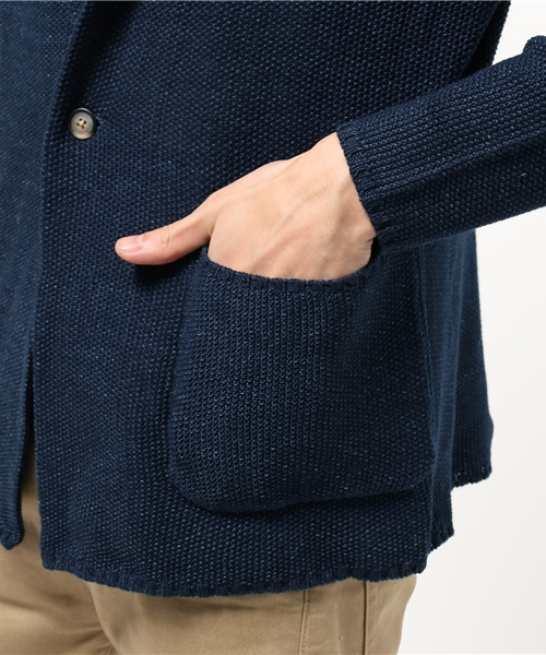 URBAN RESEARCH(アーバンリサーチ)の「UR IndLikeニットショールカーディガン(カーディガン/ボレロ・メンズ・インディゴブルー/ライトインディゴブルー・LARGE/MEDIUM)」の9枚目の写真