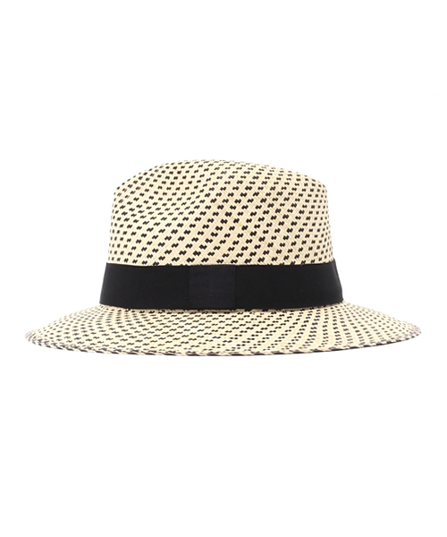 Ecua-Andino（エクアアンディーノ）の「パナマハットブラックスノウ（ハット・メンズ・ドット・LARGE/MEDIUM）」の2枚目の写真