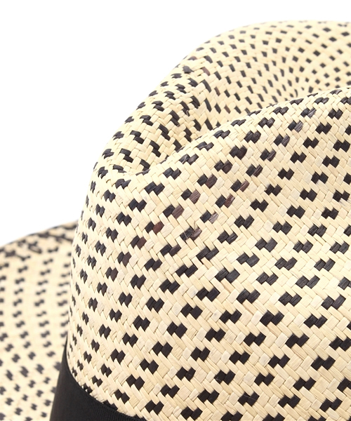 Ecua-Andino（エクアアンディーノ）の「パナマハットブラックスノウ（ハット・メンズ・ドット・LARGE/MEDIUM）」の4枚目の写真