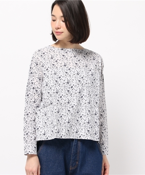 PUAL CE CIN（ピュアルセシン）の「かすれ花ｐｔＢＩＧＰ／ＯＢＬ（シャツ/ブラウス・レディース・ナチュラル/ホワイト・FREE）」の11枚目の写真