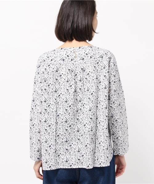 PUAL CE CIN（ピュアルセシン）の「かすれ花ｐｔＢＩＧＰ／ＯＢＬ（シャツ/ブラウス・レディース・ナチュラル/ホワイト・FREE）」の9枚目の写真