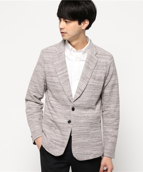 Luv maison(ラブメゾン)の「Luv・スラブテーラードJKT・AW(テーラードジャケット・メンズ・ブラック/グレー・L/M)」の2枚目の写真