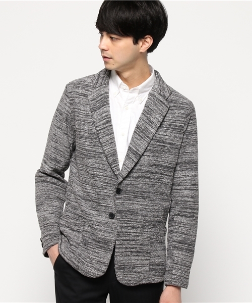 Luv maison(ラブメゾン)の「Luv・スラブテーラードJKT・AW(テーラードジャケット・メンズ・ブラック/グレー・L/M)」の1枚目の写真