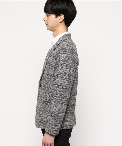 Luv maison(ラブメゾン)の「Luv・スラブテーラードJKT・AW(テーラードジャケット・メンズ・ブラック/グレー・L/M)」の3枚目の写真