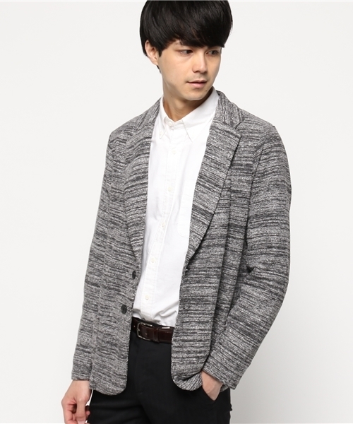 Luv maison(ラブメゾン)の「Luv・スラブテーラードJKT・AW(テーラードジャケット・メンズ・ブラック/グレー・L/M)」の5枚目の写真