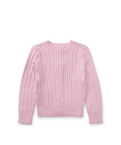 POLO RALPH LAUREN CHILDRENSWEAR（ポロ ラルフ ローレン チルドレンズウェア）の「ケーブルニット コットン カーディガン（カーディガン/ボレロ・キッズ・ネイビー/ホワイト/ピンク・3T/4T）」の9枚目の写真