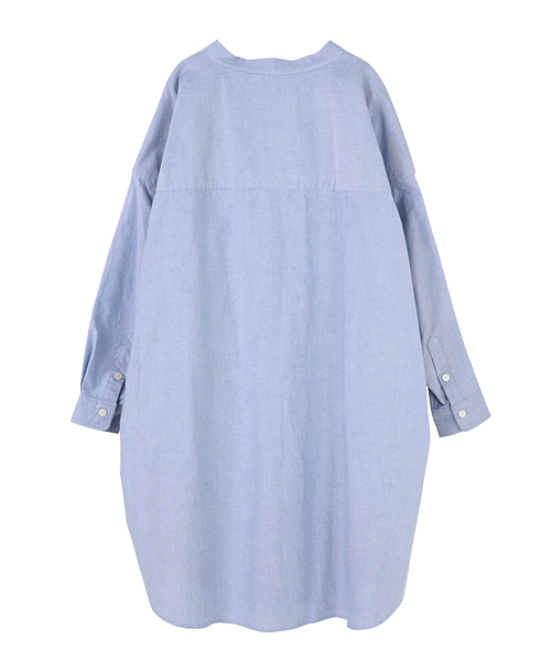 Ne-net（ネネット）の「S ねこリボンオックス（ワンピース・レディース・ブルー/ホワイト・02）」の6枚目の写真