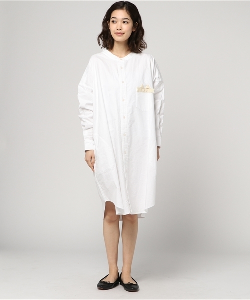 Ne-net（ネネット）の「S ねこリボンオックス（ワンピース・レディース・ブルー/ホワイト・02）」の8枚目の写真