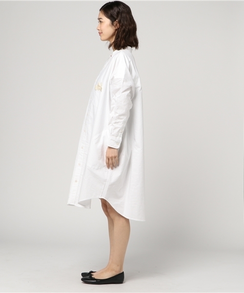 Ne-net（ネネット）の「S ねこリボンオックス（ワンピース・レディース・ブルー/ホワイト・02）」の9枚目の写真