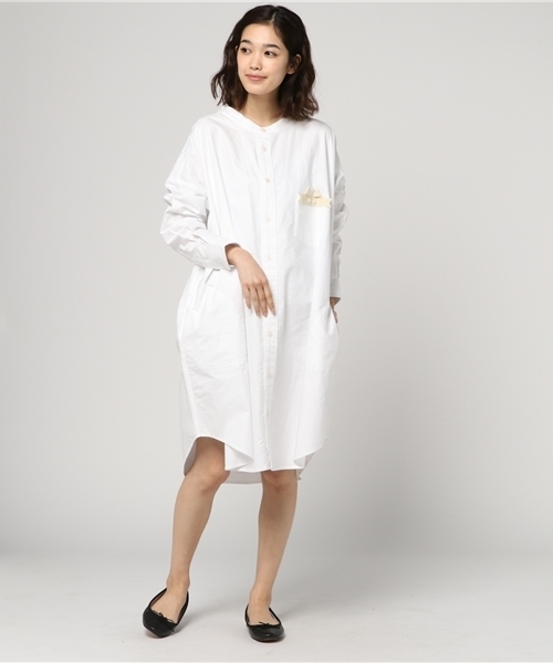 Ne-net（ネネット）の「S ねこリボンオックス（ワンピース・レディース・ブルー/ホワイト・02）」の16枚目の写真