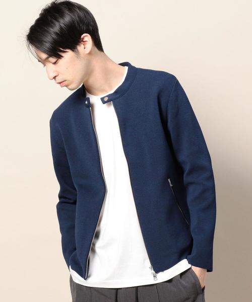 BEAUTY&YOUTH UNITED ARROWS（ビューティーアンドユースユナイテッドアローズ）の「BY ミラノリブ ジップ ブルゾン ◆（ブルゾン・メンズ・ネイビー/ブラック・LARGE/X-LARGE/MEDIUM/SMALL）」の2枚目の写真