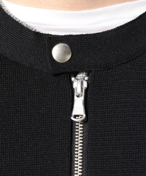 BEAUTY&YOUTH UNITED ARROWS（ビューティーアンドユースユナイテッドアローズ）の「BY ミラノリブ ジップ ブルゾン ◆（ブルゾン・メンズ・ネイビー/ブラック・LARGE/X-LARGE/MEDIUM/SMALL）」の5枚目の写真