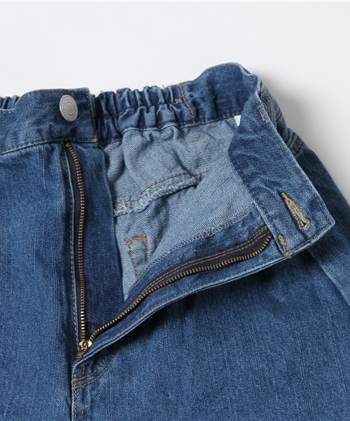 WEGO（ウィゴー）の「WEGO/タックヘビークラッシュワイドパンツ（デニムパンツ・レディース・インディゴブルー/ライトインディゴブルー/ライトピンク/ホワイト・FREE）」の10枚目の写真