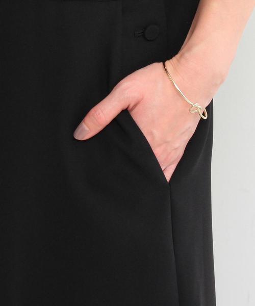 BEAUTY&YOUTH UNITED ARROWS（ビューティーアンドユースユナイテッドアローズ）の「BY∴ ジョーゼットサロペット -手洗い可能- ◆（サロペット/オーバーオール・レディース・オリーブ/ブラック・SMALL/MEDIUM）」の8枚目の写真