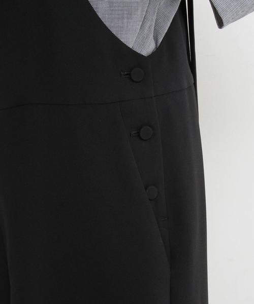 BEAUTY&YOUTH UNITED ARROWS（ビューティーアンドユースユナイテッドアローズ）の「BY∴ ジョーゼットサロペット -手洗い可能- ◆（サロペット/オーバーオール・レディース・オリーブ/ブラック・SMALL/MEDIUM）」の9枚目の写真