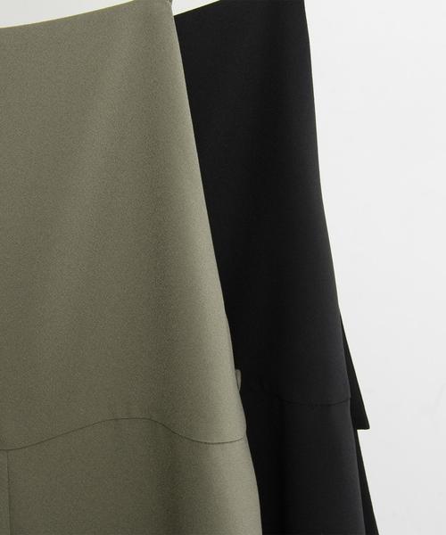 BEAUTY&YOUTH UNITED ARROWS（ビューティーアンドユースユナイテッドアローズ）の「BY∴ ジョーゼットサロペット -手洗い可能- ◆（サロペット/オーバーオール・レディース・オリーブ/ブラック・SMALL/MEDIUM）」の4枚目の写真