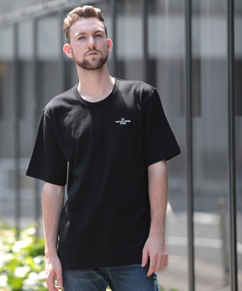 Denime（ドゥニーム）の「【取扱店舗限定】USAスラブビッグシルエットプリントポケットTシャツ（Tシャツ/カットソー・メンズ・カーキ/ブラック/ホワイト/ブラウン・MEDIUM/LARGE/SMALL）」の7枚目の写真