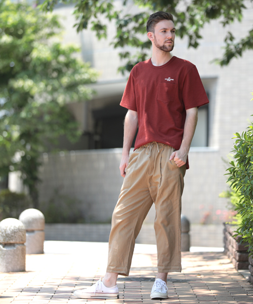 Denime（ドゥニーム）の「【取扱店舗限定】USAスラブビッグシルエットプリントポケットTシャツ（Tシャツ/カットソー・メンズ・カーキ/ブラック/ホワイト/ブラウン・MEDIUM/LARGE/SMALL）」の17枚目の写真