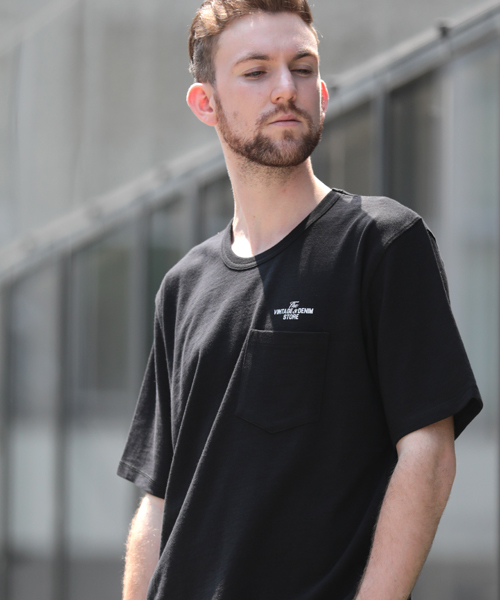 Denime（ドゥニーム）の「【取扱店舗限定】USAスラブビッグシルエットプリントポケットTシャツ（Tシャツ/カットソー・メンズ・カーキ/ブラック/ホワイト/ブラウン・MEDIUM/LARGE/SMALL）」の8枚目の写真