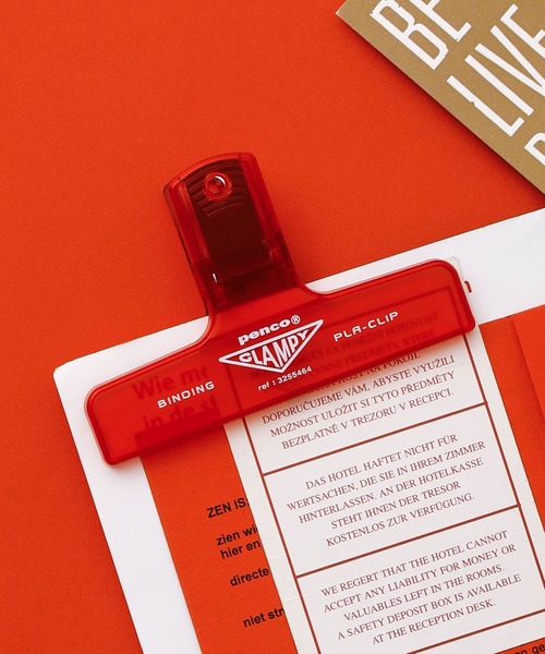 PENCO（ペンコ）の「クリップ penco ペンコ プラクリップ ブッククリップ 紙挟み 袋留め 書類整理（ステーショナリー・レディース・ネイビー/ブラウン/レッド/カーキ/アイボリー/ブラック/イエロー/グレー/ライトブルー/オレンジ/ミント/グリーン系その他/クリア/クリアグリーン/クリアブルー/クリアレッド/クリアイエロー/イエロー系その他/クリアブラック/ブルー/ピンク・FREE）」の19枚目の写真