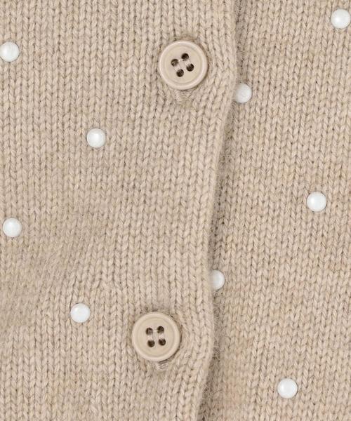 Another Edition(アナザーエディション)の「メタルドットカーディガン(カーディガン/ボレロ・レディース・ベージュ/ネイビー・FREE)」の10枚目の写真