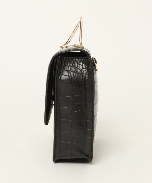 A part by（アパートバイ）の「カタオシメタルショルダーBAG　779999（ショルダーバッグ・レディース・ブラック/ベージュ・FREE）」の4枚目の写真