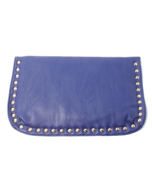 ROSE BUD（ローズバッド）の「YZ2342D STUDS TRIM CLUTCH BAG（クラッチバッグ・レディース・ブラック/ロイヤルブルー・ONE SIZE）」の7枚目の写真