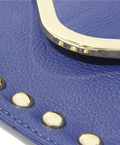 ROSE BUD（ローズバッド）の「YZ2342D STUDS TRIM CLUTCH BAG（クラッチバッグ・レディース・ブラック/ロイヤルブルー・ONE SIZE）」の3枚目の写真