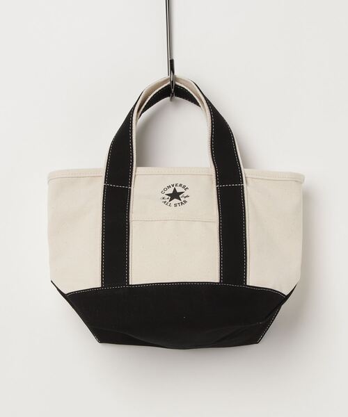 CONVERSE(コンバース)の「CONVERSE/コンバース CANVAS TOTE BAG/キャンバスミニトートバッグ(トートバッグ・メンズ・ブラック/ネイビー/オフホワイト/ピンク/ベージュ/ブラック系その他/レッド/アイボリー/チャコールグレー/ブルー系その他/レッド系その他・ONE SIZE)」の4枚目の写真