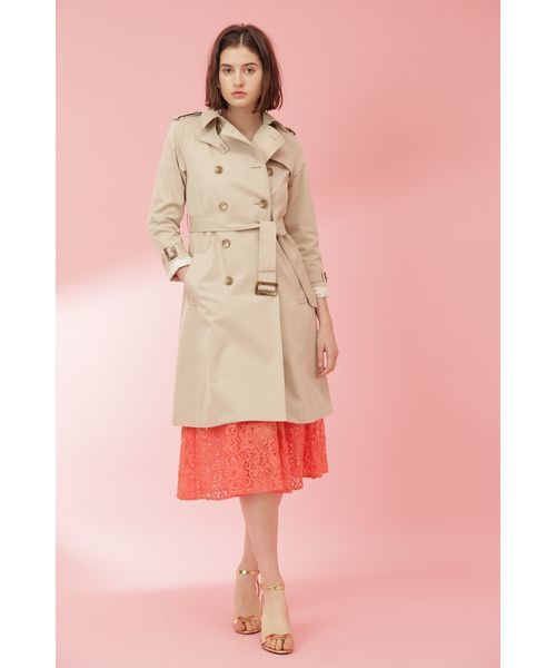 JILL STUART（ジルスチュアート）の「◆メル ミディ丈レーススカート（スカート・レディース・グリーン/オレンジ・2/4）」の11枚目の写真