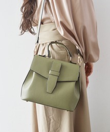 ベルトフラップ 2WAY ショルダーハンドバッグ / 再入荷