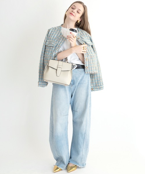 セール】ベルトフラップ 2WAY ショルダーハンドバッグ / 再入荷