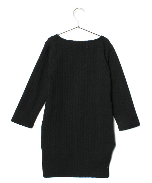 CIAOPANIC TYPY（チャオパニックティピー）の「【スペシャルプライス】KID'Sケーブルスムースワンピース（ワンピース・キッズ・オレンジ/キャメル/ネイビー/ブラック・85/105/125）」の5枚目の写真