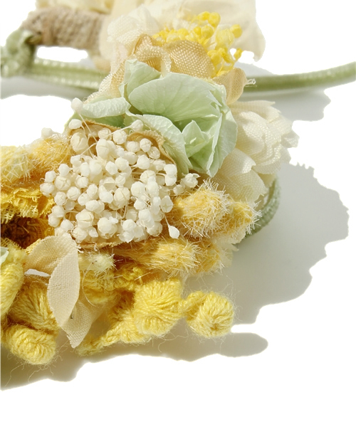 ミモザモチーフ　リング&バングル ミモザのリング / Mimosa ring | atelier mozu