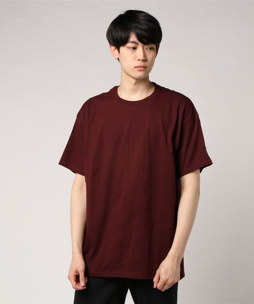 Champion(チャンピオン)の「チャンピオン/Championクルーネック無地半袖Tシャツ(Tシャツ/カットソー・メンズ・ホワイト/チャコールグレー/ブラック/ダークグリーン/ネイビー/マスタード/杢グレー/マルーン・SMALL/MEDIUM/LARGE/X-LARGE)」の20枚目の写真