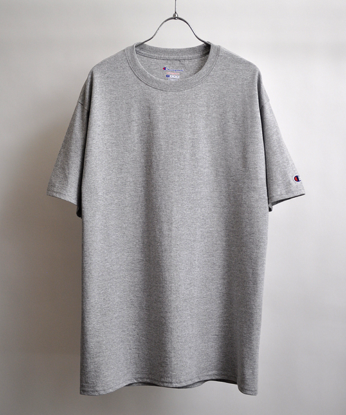 Champion(チャンピオン)の「チャンピオン/Championクルーネック無地半袖Tシャツ(Tシャツ/カットソー・メンズ・ホワイト/チャコールグレー/ブラック/ダークグリーン/ネイビー/マスタード/杢グレー/マルーン・SMALL/MEDIUM/LARGE/X-LARGE)」の10枚目の写真