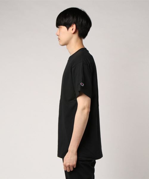 Champion(チャンピオン)の「チャンピオン/Championクルーネック無地半袖Tシャツ(Tシャツ/カットソー・メンズ・ホワイト/チャコールグレー/ブラック/ダークグリーン/ネイビー/マスタード/杢グレー/マルーン・SMALL/MEDIUM/LARGE/X-LARGE)」の16枚目の写真